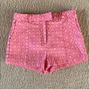 Pink patterned shorts